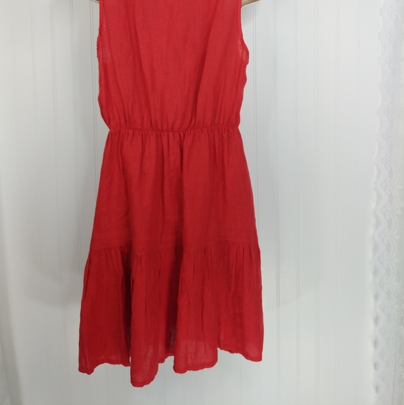 LE REGAZZE Made in Italy Linen Fit and Flare Dress - Picture 6 of 16